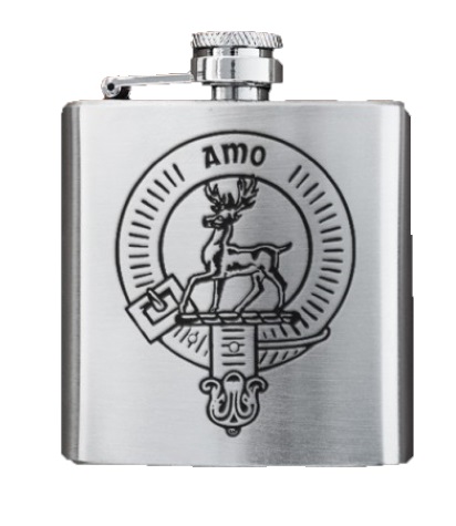 Sporran Flask Clan Crest 3oz